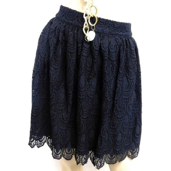 Soprano Black Lace Mini Skirt Back Zip Junior Size Large - Picture 2 of 6